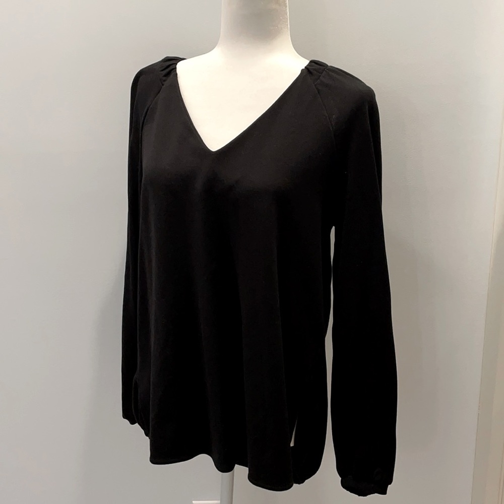 CAbi Black Blouse size small